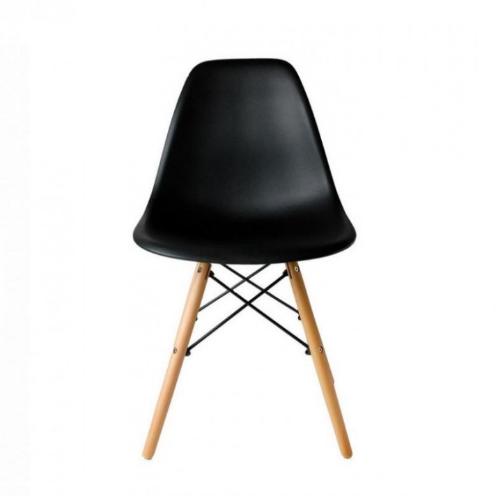 Стул Eames черный деревянный в аренду
