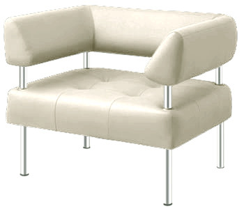 Кресло OFFICE белое в аренду