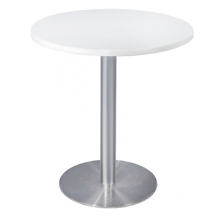 Стол тог круглый белый 0,9 м(низкий) в аренду