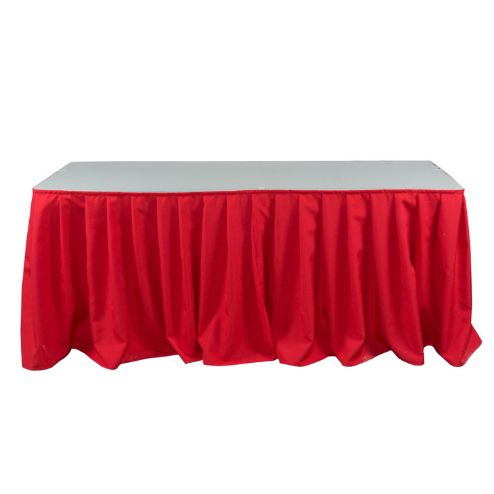 Фуршетная юбка красная 5,8м в аренду