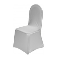 Чехол стрейч на стул белый