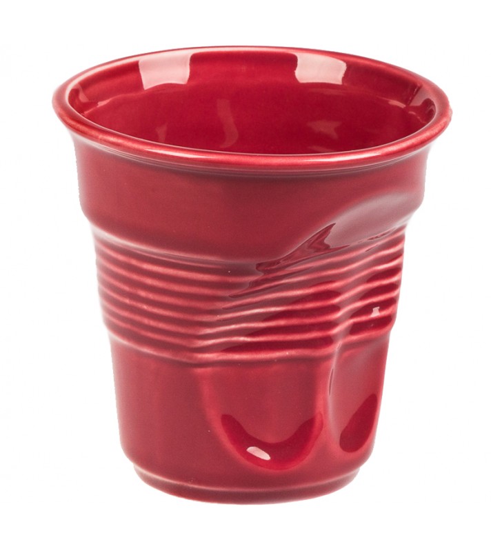 Чашка для капучино Мятая бордо  225 мл в аренду