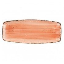 блюдо прямоугольное коралловое 30х15см