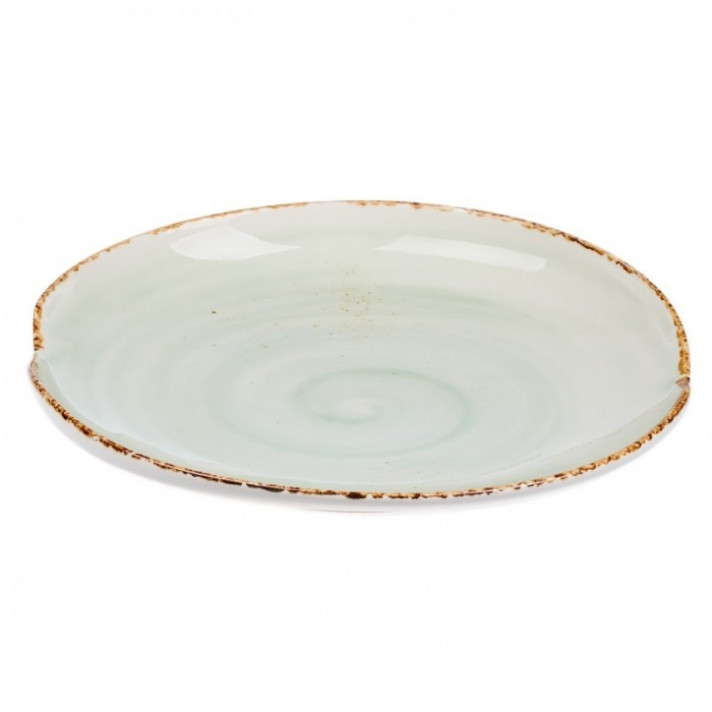 Тарелка овальная фисташковая  23см х 14см в аренду