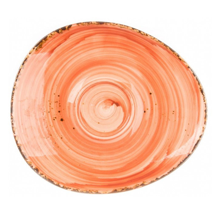 Тарелка овальная коралловая 22,5см в аренду