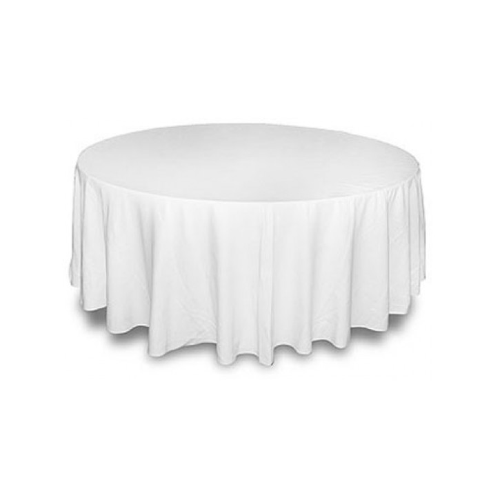 Скатерть круглая без шва белая Ø 3,2м в аренду