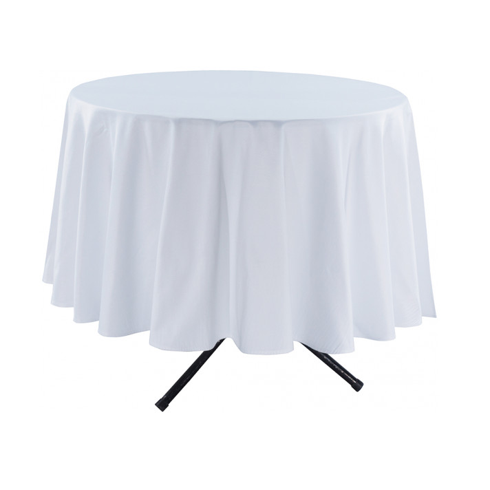 Скатерть круглая белая 2,2м в аренду
