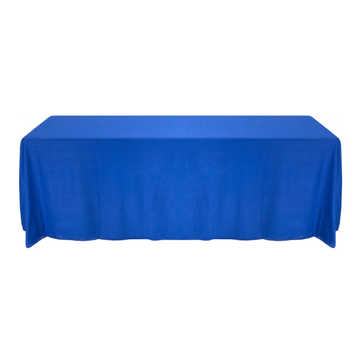 Скатерть овальная синяя 3,2*2,3м в аренду