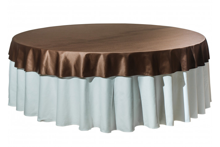 Наперон круглый шоколадный Ø2,2м в аренду