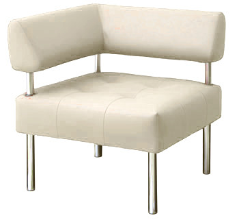 Кресло угловое OFFICE белое в аренду