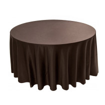 Скатерть круглая без шва шоколадная Ø 3м