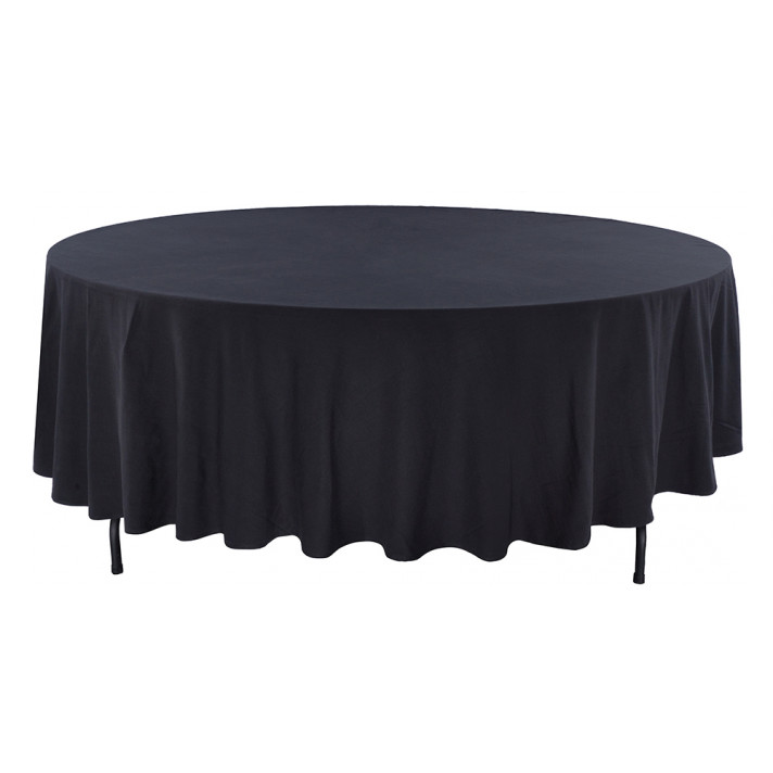 Скатерть круглая без шва черная 3м в аренду