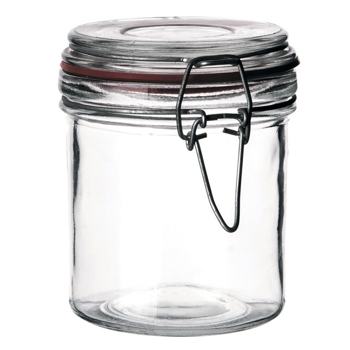 Банка круглая на застежке 275мл стекло в аренду